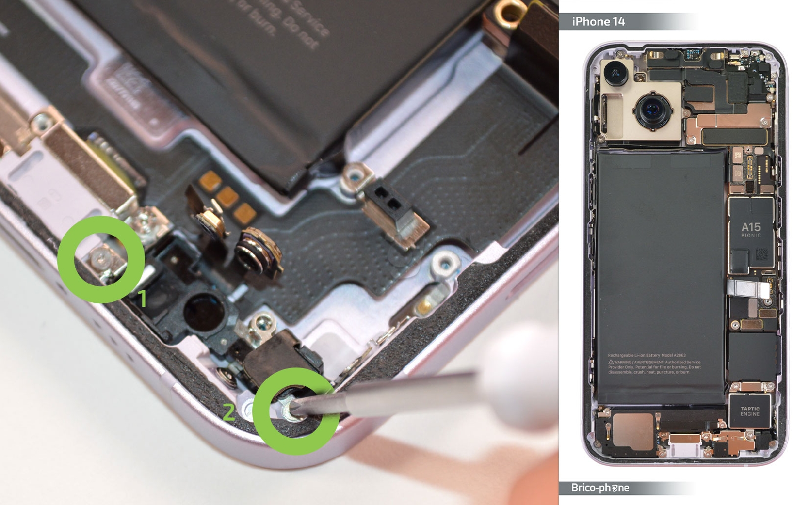 Comment changer le connecteur de charge sur iPhone 14 photo 4